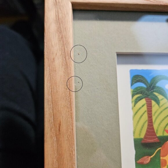 Sophie Harding Giraffe Lion Two Matted Framed Art Reprints‎ Kids Room Decor READ - Picture 12 of 12